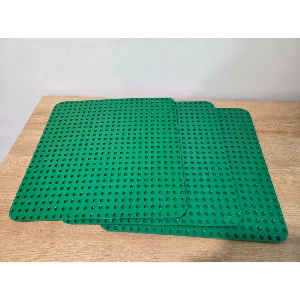 Lego Duplo Baseplate Lot Set of 3 Thin Green 24x24